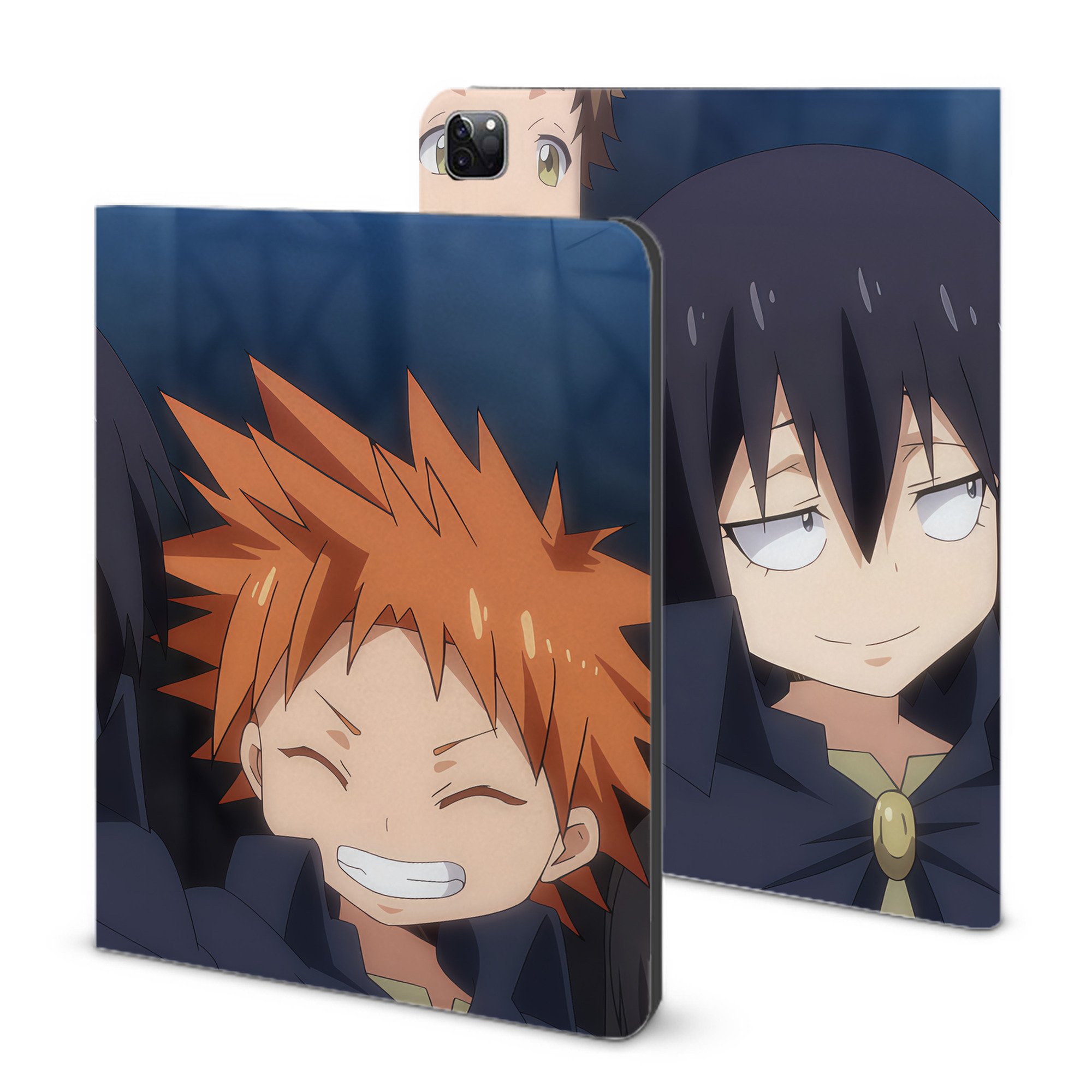 （画像用） 転スラ Regarding Reincarnated to Slime IPad ケース ブック型 PUレザー TPU 耐衝撃 軽量 薄型 ペン収納なし 全面保護 IPad 各モデル対応